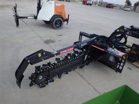 skid steer trencher used|used trench digger for sale.